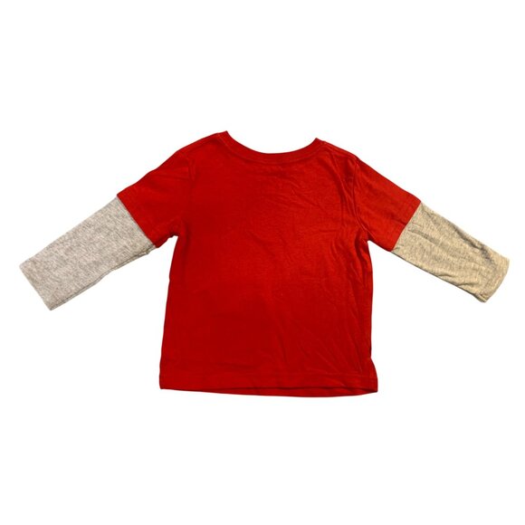 New Peanut and Ollie Boys Toddler Size 2T Red Tshirt Long Sleeve Layered Pullove - Picture 3 of 3